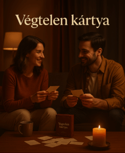 Végtelen kártyával játszó házaspár